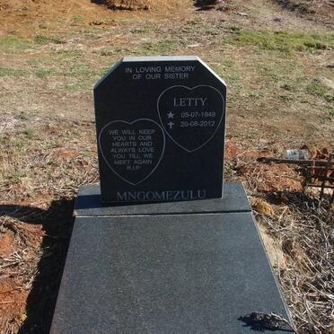 MNGOMEZULU Letty 1949-2012