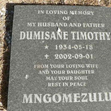 MNGOMEZULU Dumisane Timothy 1934-2002