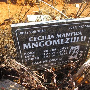 MNGOMEZULU Cecilia Mantwa 1954-2014