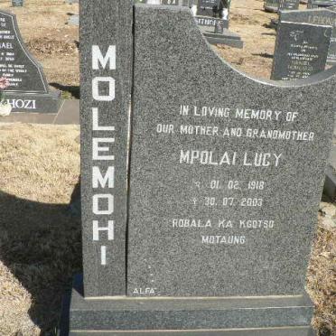MOLEMOHI Mpolai Lucy 1918-2003