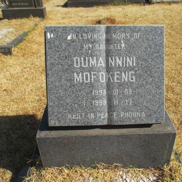 MOFOKENG Ouma Nnini 1998-1998