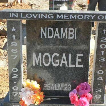 MOGALE Ndambi 1967-2013