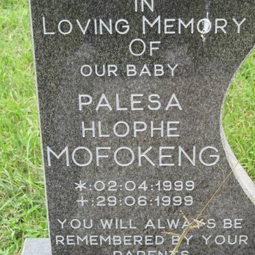 MOFOKENG Palesa Hlophe 1999-1999