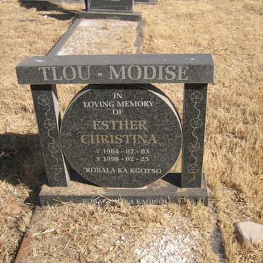 MODISE Esther Christina, Tlou 1964-1998