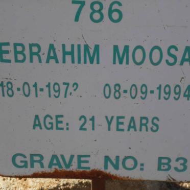 MOOSA Ebrahim 1973-1994