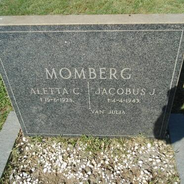 MOMBERG Jacobus J. 1943 &amp; Aletta C. 1928
