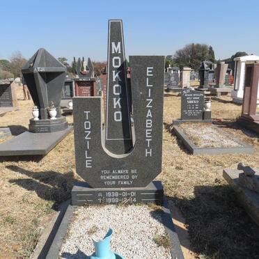 MOKOKO Tozile Elizabeth 1938-1998