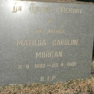 MORGAN Matilda Caroline 1893-1960