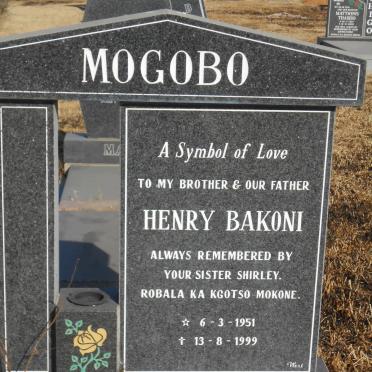 MOGOBO Henry Bakoni 1951-1999