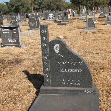 MPHUNYANE Evelyn Lisebo 1933-2001