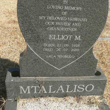 MTALALISO Elliot M. 1938-2000