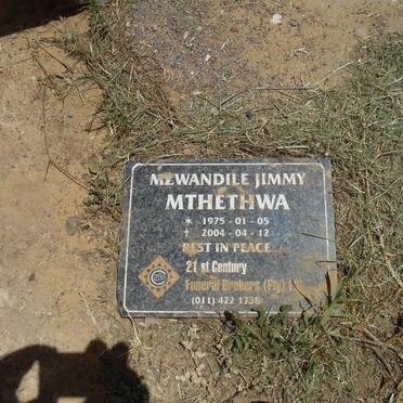 MTHETHWA Mzwandile Jimmy 1975-2004