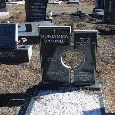 MUNIAMMA Melrose 1935-2008