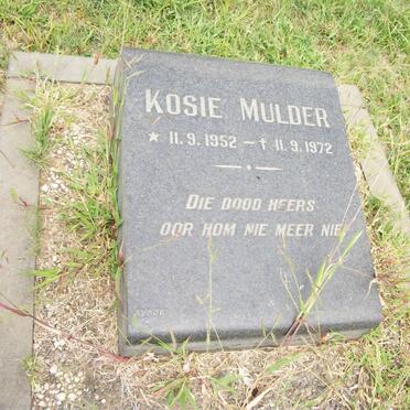 MULDER Kosie 1952-1972