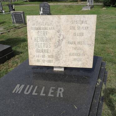 MULLER Gert Hendrik Petrus 1929-1997