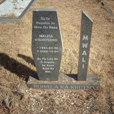 MWALI Melita Dieketseng 1944-2000