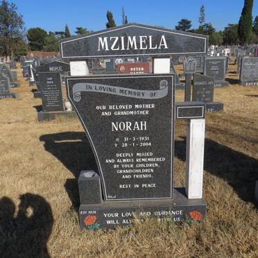 MZIMELA Norah 1931-2004