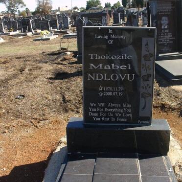 NDLOVU Thokozile Mabel 1978-2008