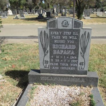 NDLANGAMANDLA Richard Bafana 1968-1997
