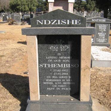 NDZISHE Sthembiso 1977-2003