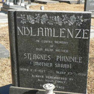 NDLAMLENZE Agnes Phindile 1927-1998