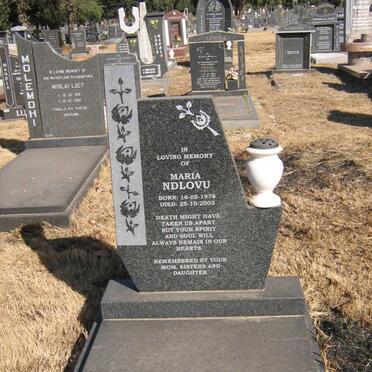 NDLOVU Maria 1978-2003