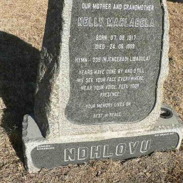 NDHLOVU Nelly Mahlabela 1917-1999