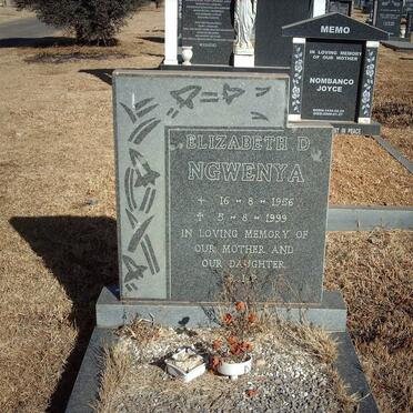 NGWENYA Elizabeth D. 1956-1999