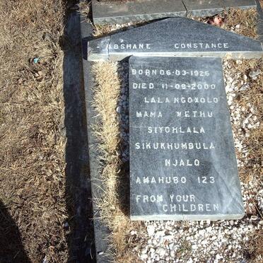 NGUBANE Abshane Constance 1926-2000