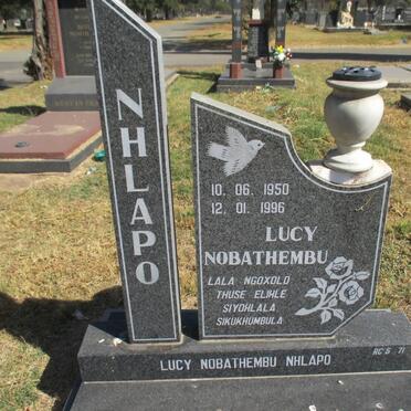 NHLAPO Lucy Nobathembu 1950-1996