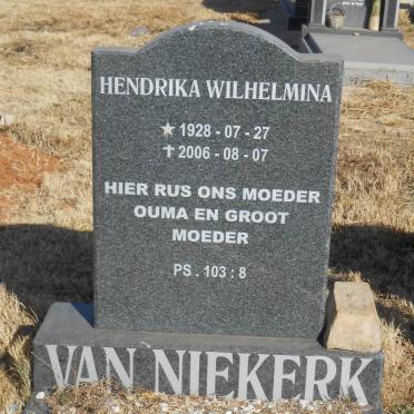 NIEKERK Hendrika Wilhelmina, van 1928-2006