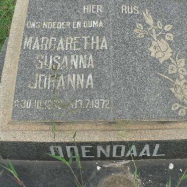 ODENDAAL Margaretha Susanna Johanna 19??-1972