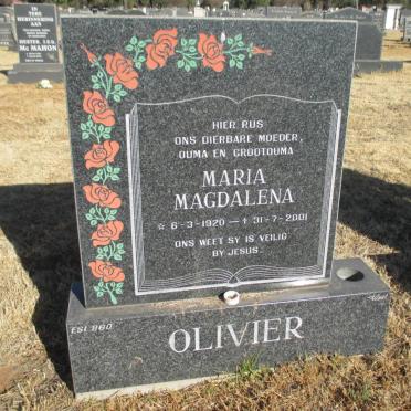 OLIVIER Maria Magdalena 1920-2001