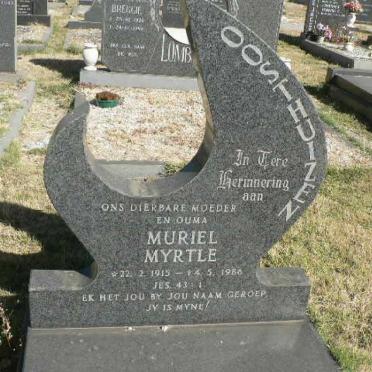 OOSTHUIZEN Muriel Myrtle 1915-1986