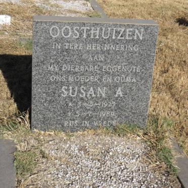 OOSTHUIZEN Susan A. 1925-1989