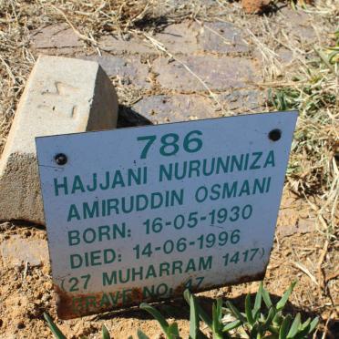 OSMANI Hajjani Nurunniza Amiruddin 1930-1996