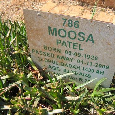 PATEL Moosa 1926-2009