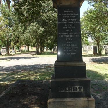 PERRY Sinclair 1879-1959 &amp; Hubertina Dorothea 1892-1974