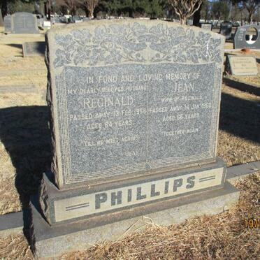 PHILLIPS Reginald -1958 &amp; Jean -1960