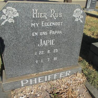 PHEIFFER Japie 1925-1981