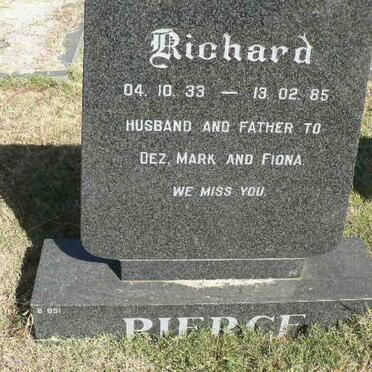 PIERCE Richard 1933-1985