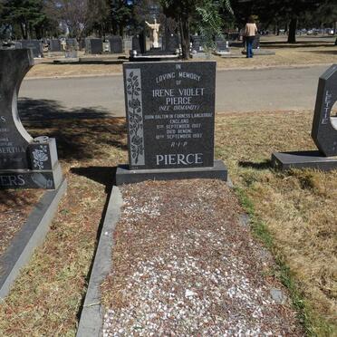 PIERCE Irene Violet nee ORMANDY 1907-1987