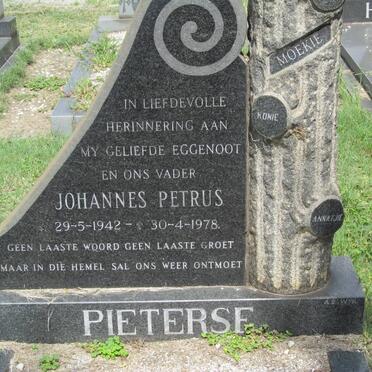 PIETERSE Johannes Petrus 1942-1978