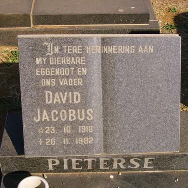 PIETERSE David Jacobus 1918-1982
