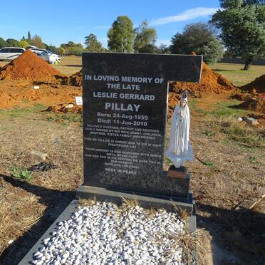 PILLAY Leslie Gerrard 1959-2010