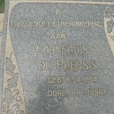 PLESSIS Cornelius, du 1914-1956 :: DU PLESSIS Alena Barbara 1915-1981