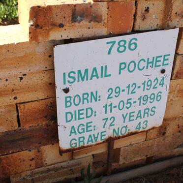 POCHEE Ismail 1924-1996