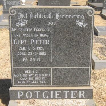 POTGIETER Gert Pieter 1925-1985