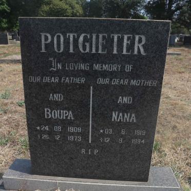 POTGIETER Boupa 1909-1973 &amp; Nana 1919-1994
