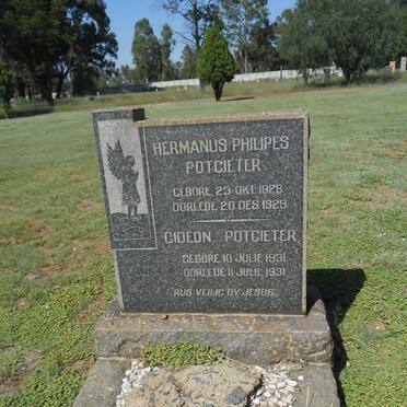 POTGIETER Hermanus Philipes 1928-1929 :: POTGIETER Gideon 1931-1931